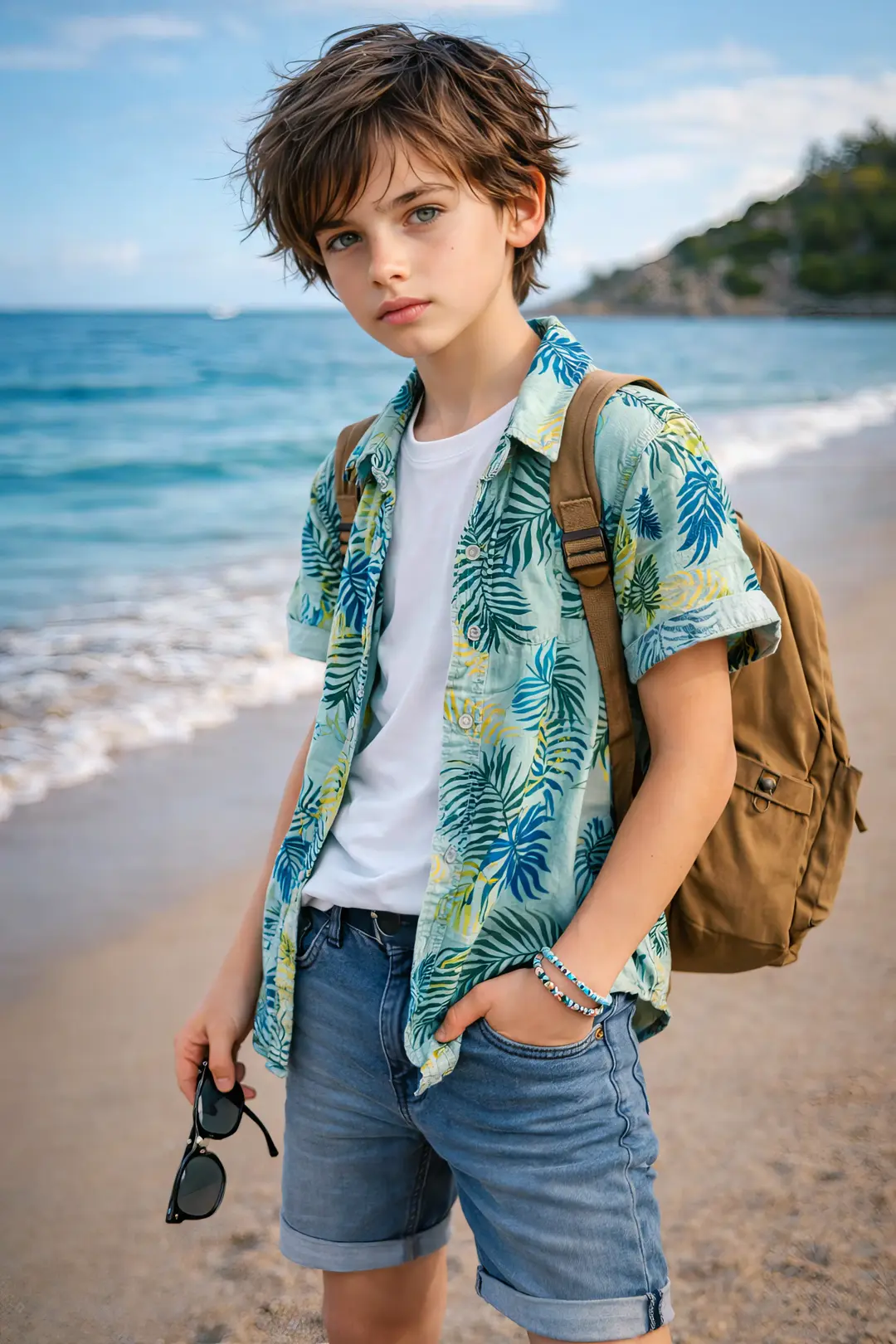 Boy on beach